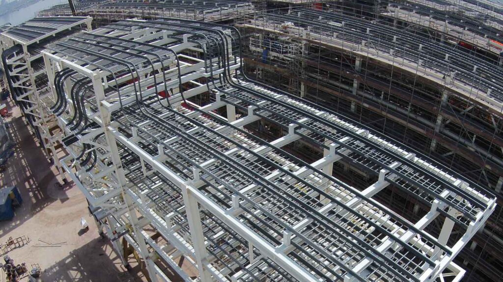 Construction of Steel Fabrication Workshop Building in Mussafah